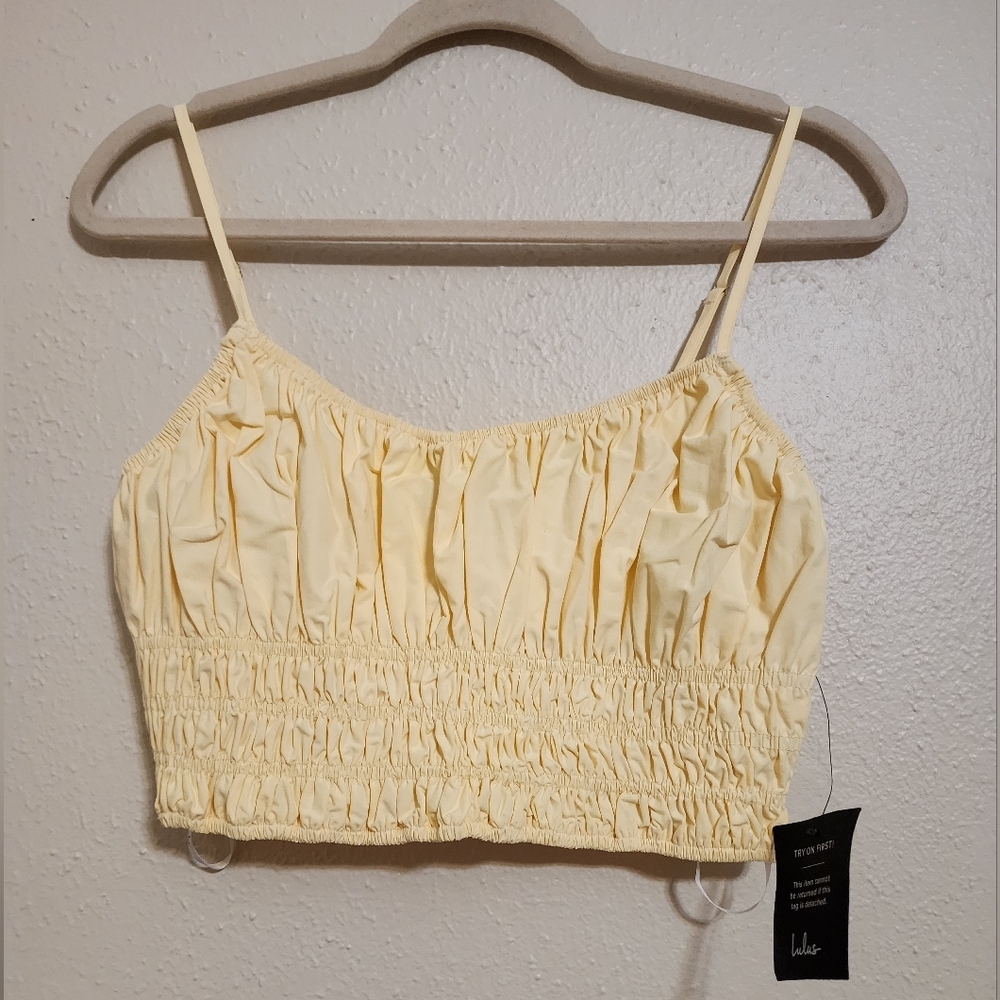 Lulus Delightful Yellow Two-Piece Midi Dress L Summer Vacation Festival Party - Picture 7 of 11